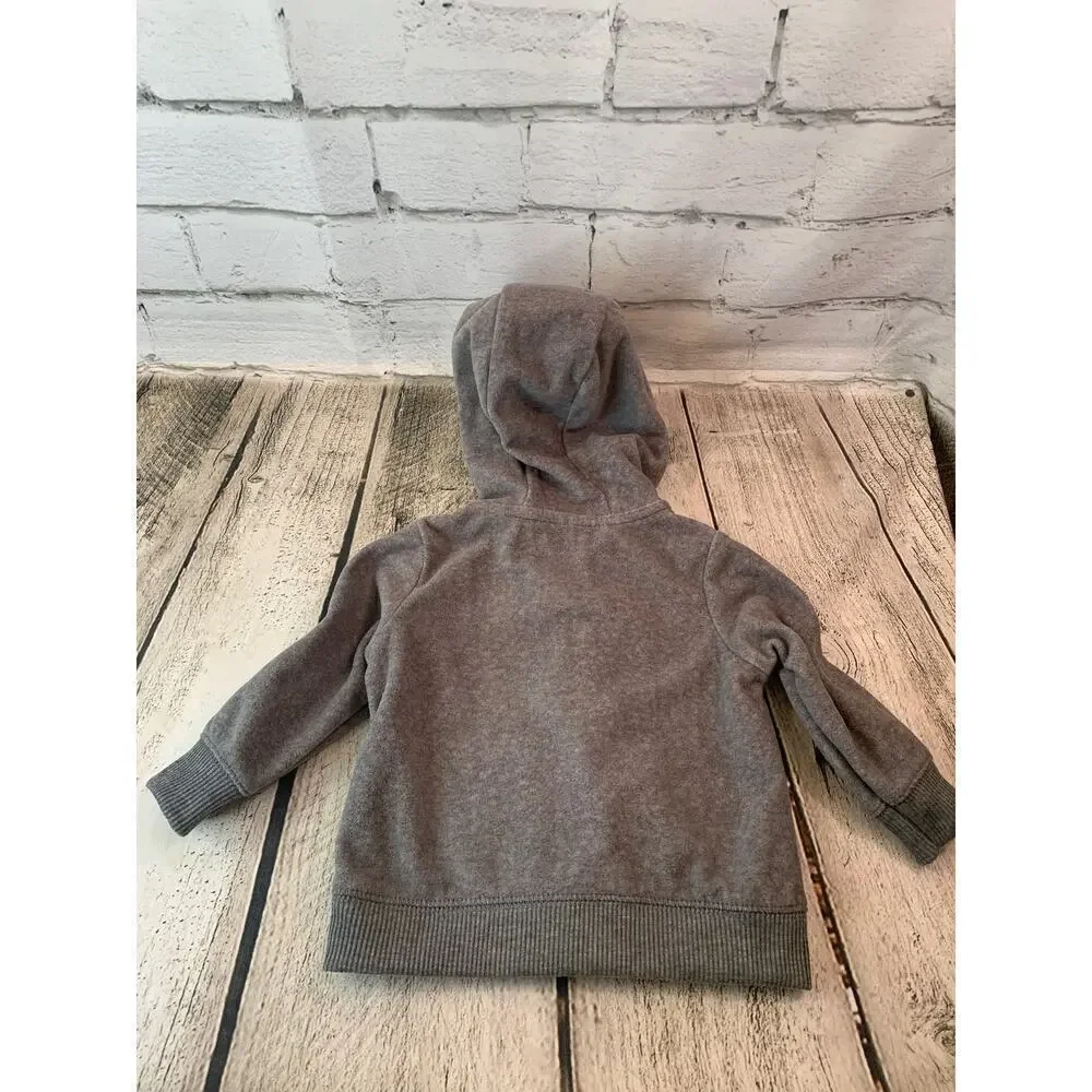 CARTER’S Boy’s Fleece Polar Bear Zip Up Hooded Jacket / Size: 6 Months